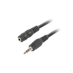 Adapter 3,5 mm Mannetje of Vrouwtje Plug Lanberg CA-MJFJ-10CC-0015-BK Zwart