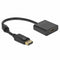 Adapter DisplayPort naar HDMI DELOCK 63585 Zwart 20 cm