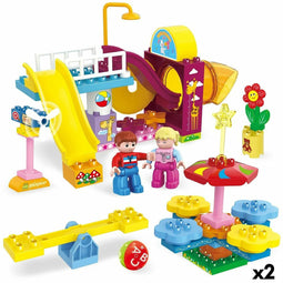 Bouwspel Colorbaby Playground 50 Onderdelen (2 Stuks)