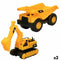 Bouwvoertuigen Speed & Go 13 x 27 x 19 cm (2 Stuks)