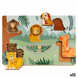 Dieren Puzzel Woomax + 18 Maanden (12 Stuks)