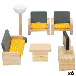 Doll's house dining room Woomax (6 Stuks)