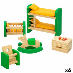 Doll's house bedroom Woomax (6 Stuks)