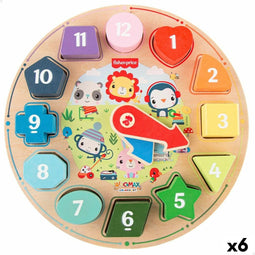Educatief Spel Fisher Price Horloge (6 Stuks)