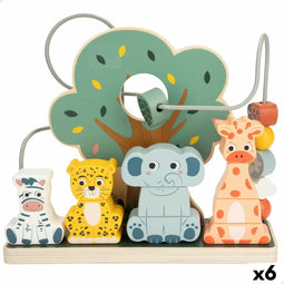 Educatief Spel Woomax dieren 25 x 22 x 10 cm (6 Stuks)
