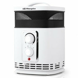 Draagbare keramische kachel Orbegozo CR 6025 Zwart/Wit 1500 W