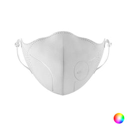 Hygiënisch en herbruikbaar gezichtsmasker gemaakt van stof AirPop (4 uds) Wit