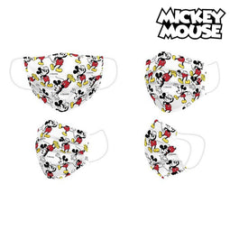Hygiënisch masker Mickey Mouse + 11 Jaar Wit