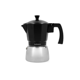Italiaanse Koffiepot Bidasoa Tribeca Aluminium Staal Metaal 6 Kopjes