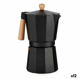 Italiaanse Koffiepot Hout Aluminium 650 ml (12 Stuks)