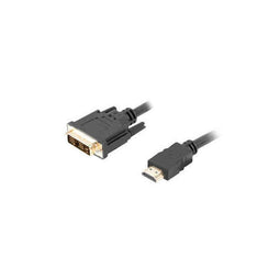 Kabel HDMI naar DVI Lanberg Mannelijk/Mannelijk Zwart 0,5 m