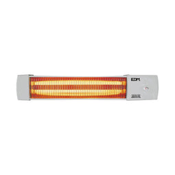 Kwarts Kachel EDM 07103 Badkamers Wit Zwart Grijs 600-1200 W