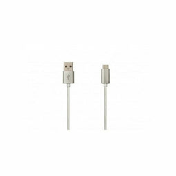 Kabel USB A naar USB C DCU 391156 Zilverkleurig (1 m)