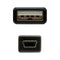 Kabel USB naar Mini USB NANOCABLE 10.01.0401 Zwart (1 m)