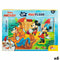 Kinderpuzzel Mickey Mouse Dubbelzijdig 108 Onderdelen 70 x 1,5 x 50 cm (6 Stuks)