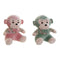 Knuffel DKD Home Decor Groen Roze Plastic Kinderen Aap 23 x 20 x 27 cm (2 Stuks)