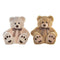 Knuffelbeer DKD Home Decor Lasso 35 x 30 x 41 cm Beige Bruin Kinderen Beer (2 Stuks)