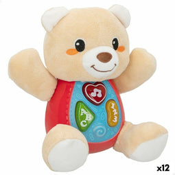 Knuffel met Geluid Winfun Beer 16,5 x 18 x 11,5 cm (12 Stuks)