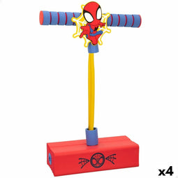Pogo-jumper Spider-Man 3D Rood Kinderen (4 Stuks)