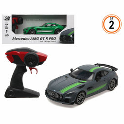 Politiewagen op Afstandsbediening Mercedes Grijs Groen 1:16