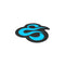 Mat voor Gaming Newskill NS-FLOORPAD Zwart Zwart/Blauw