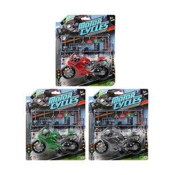 Motorfiets Met wrijving 27 x 22 cm