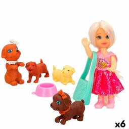 Pop met Huisdier Colorbaby 5 x 12,5 x 3 cm (6 Stuks)