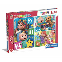 Puzzel CoComelon 48 Onderdelen 3 in 1 Kinderen