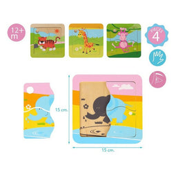Puzzel Kiokids 4 pcs (15 x 15 cm)