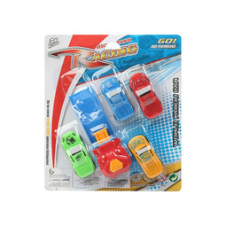 Raceauto Multicolour Lanceerder 4 Onderdelen