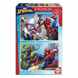 Puzzel Spiderman Educa Hero (2 x 48 pcs)