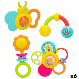 Rattle set Winfun 4 Onderdelen 16 x 16 x 4,5 cm (6 Stuks)