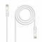Stevige UTP-netwerkkabel categorie 6 NANOCABLE 10.20.1800-L30-W Wit 30 cm