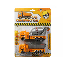 Set auto's Car Construction Met wrijving 26 x 19 cm