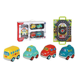 Set auto's Wandtapijt Weg