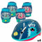 Set van Helm en Kniebeschermers Colorbaby Monster (4 Stuks)