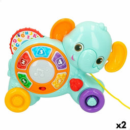Sleepspeelgoed Winfun Olifant 26 x 19 x 8,5 cm (2 Stuks)