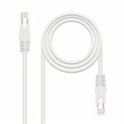 Stevige UTP-netwerkkabel categorie 6 NANOCABLE 10.20.0400-L25-W Wit 25 cm