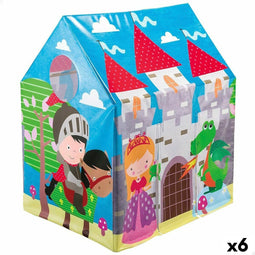 Speelgoedhuis voor Kinderen Intex Kasteel 95 x 107 x 75 cm (6 Stuks)