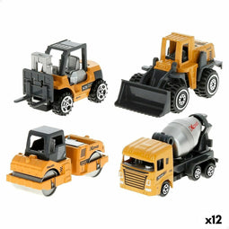 Voertuigen Set Openbare Werken Speed & Go 7,5 x 4 x 3 cm (12 Stuks)