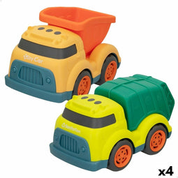 Voertuigen Set Openbare Werken Motor Town 17,5 x 11 x 11 cm (4 Stuks)
