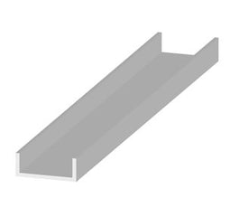 U-paal, afm. 5,3 x 14,1 x 170 cm, verzinkt staal