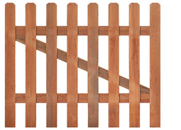Tuinhekdeur recht, afm. 100 x 60 cm, hardhout