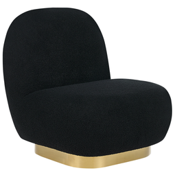 Beliani LOVIISA - Fauteuil - Zwart - Polyester
