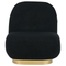 Beliani LOVIISA - Fauteuil - Zwart - Polyester