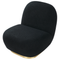 Beliani LOVIISA - Fauteuil - Zwart - Polyester