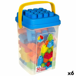 Bouwspel Color Block Basic Kubus 50 Onderdelen (6 Stuks)