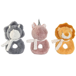 Knuffel Home ESPRIT Geel Blauw Roze Kinderen 13 x 5 x 17 cm (3 Stuks)
