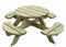 Kinderpicknicktafel, rond, diameter 120 cm, FSC 100% Noord-Europees grenen