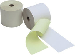 5 Duplo pinrollen 57mmx25m kern 12 mm wit/geel